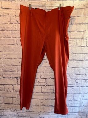 Women’s Slim Stretch Pants in Rust Orange XXXL